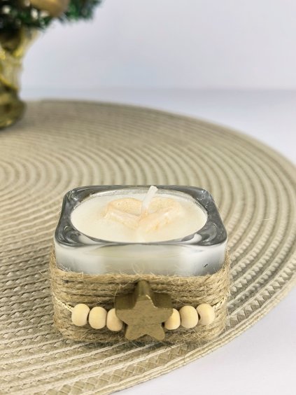 Vánoční svíčka ve skle