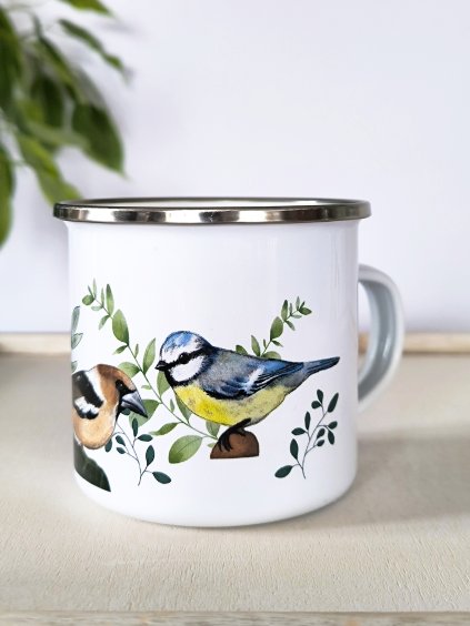 Hrnek plecháček Ptáčkové