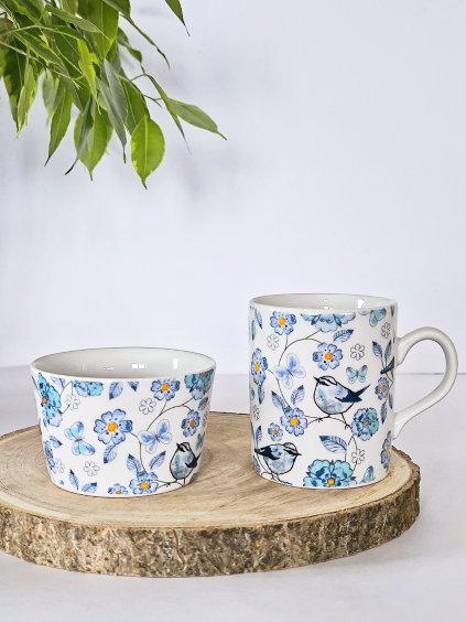 Sada hrníček s mističkou Blue birds