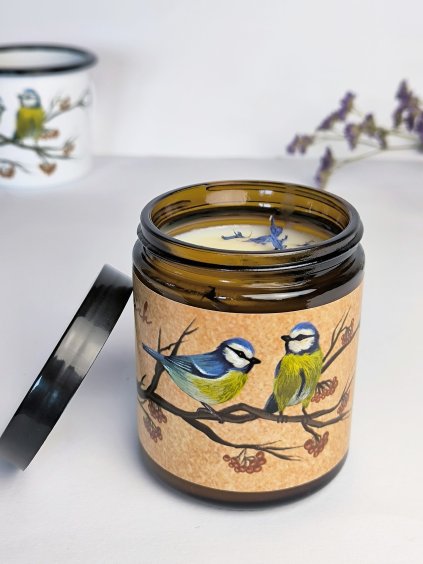 Sójová svíčka SÝKORKY