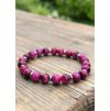 Náramek z minerálů TYGŘÍ OKO Magenta