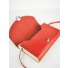 Kožená kabelka PAULA red