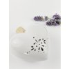 Voňavé porcelánové srdíčko plněné levandulí Tany