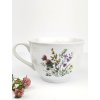 Porcelánový hrnek Luční kvítí široký, 400 ml