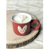 Svíčka v hrníčku Red heart