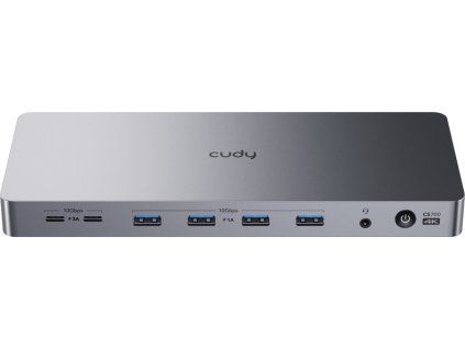 1267 4 stacja dokujaca cudy cs700 13w1 usb c 2x 4k 100w pd