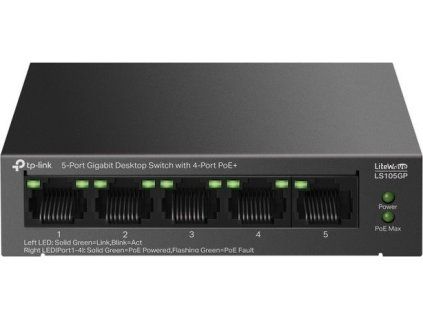 Przełącznik gigabitowy PoE TP-Link LS105GP