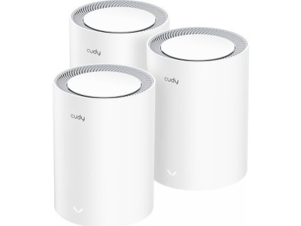 Cudy M3000 Wi-Fi 6 Mesh System, AX3000, 3 pack, bílý