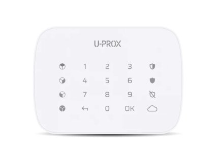 U-Prox - Klávesnice G4 White - Víceskupinová klávesnice s dotykovým povrchem