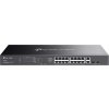 Switch TP-Link ES220GMP 2x GLan, 16x GLan s PoE+, 2x SPF combo, 250W, 19", Omáda SDN