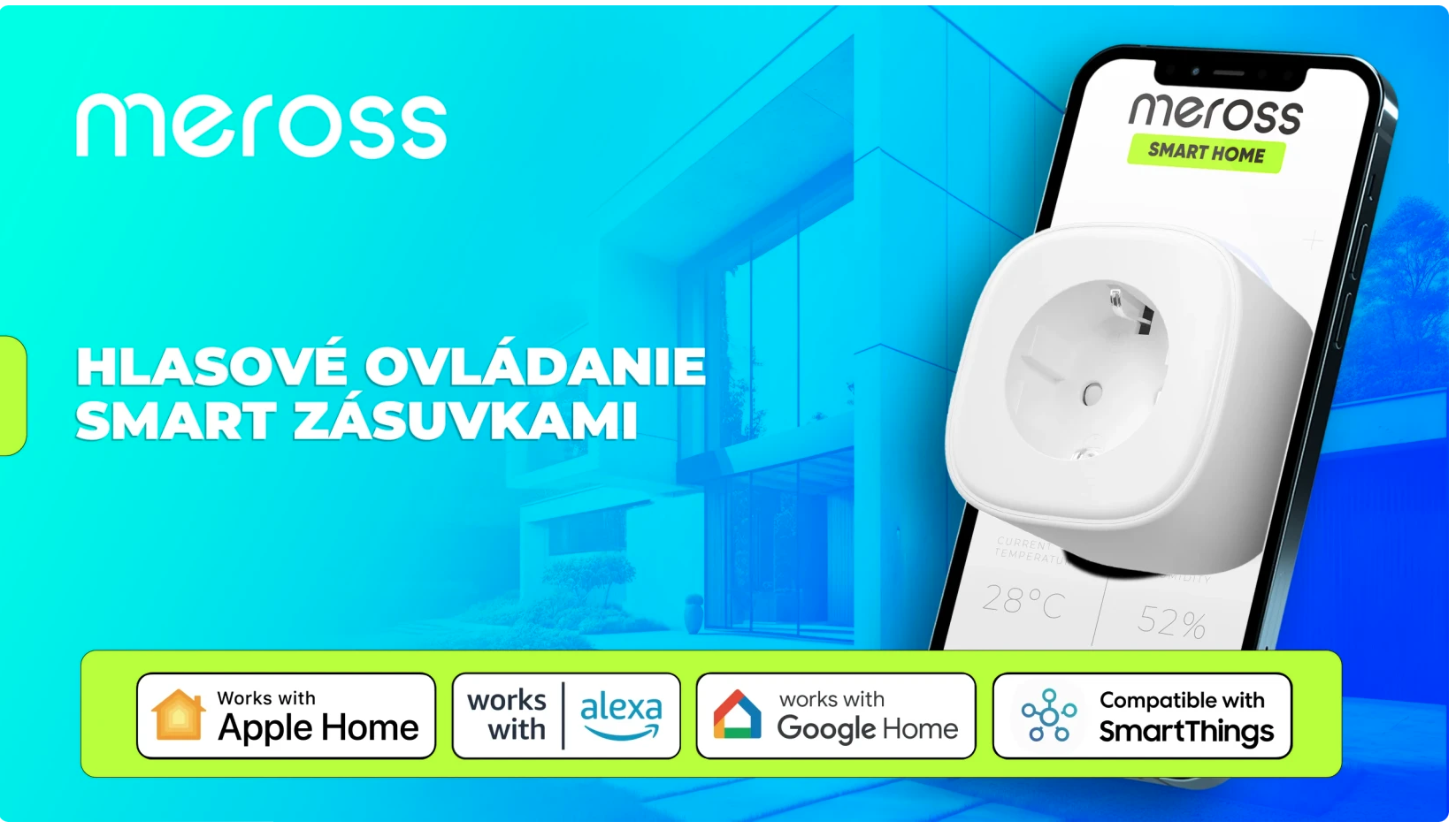 Zásuvky Meross: Ovládajte svoje zariadenia hlasom