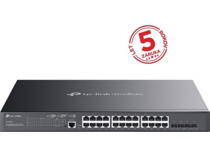 TP-Link TL-SG3428XMP - JetStream 24-Port PoE+ Gigabit L2+ Managed Switch/ 4x 10 Gigabit SFP+ Sloty