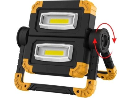 Conexpro pracovní přenosný dobíjecí dvojitý LED reflektor, 10W