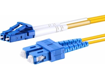 Conexpro optický patch cord, LCupc/SCupc, Duplex, Singlemode 9/125, 2m
