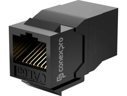 Conexpro keystone spojka UTP, CAT6A, RJ45, černá