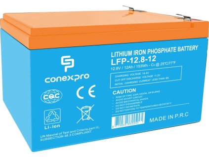 Conexpro baterie LiFePO4, 12.8V, 12Ah, Smart BMS