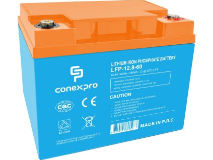 Conexpro baterie LiFePO4, 12.8V, 60Ah, Smart BMS, Bluetooth