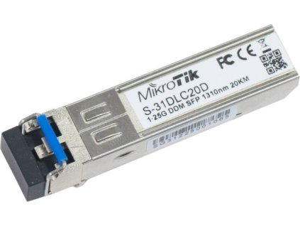 MikroTik S-31DLC20D SFP optický modul , SM, 20km, 1,25G, 1310Nm, DDM