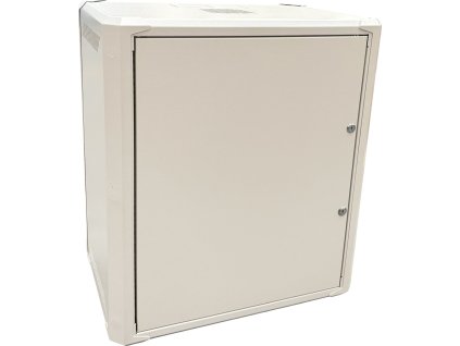 Conexpro jednodílný rozvaděč 19" 12U/400mm, FLAT PACK, plechové dveře