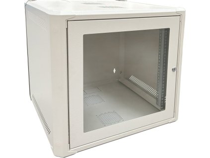 Conexpro jednodílný rozvaděč 19" 9U/600mm, FLAT PACK, skleněné dveře