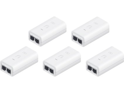 Ubiquiti POE-24-12W-5P Gigabitový PoE Injektor, 24V/0,5A, 12W, bílý, 5 pack