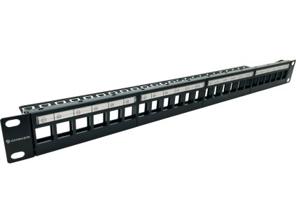 Conexpro 19" modulární neosazený patch panel UTP, 24 portů, 1U, neosazený