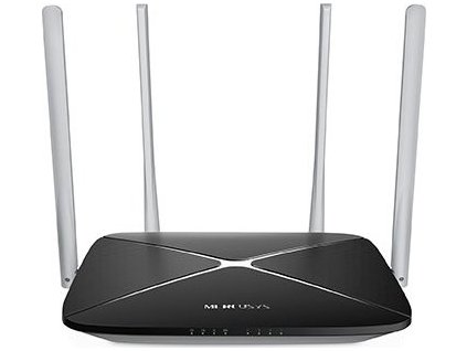 Mercusys AC12 1200Mbps WiFi AC router, 5x10/100 RJ45, 4x anténa
