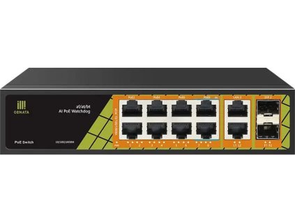 Conexpro GNT-P1012G6, PoE switch, 10x LAN, 8x PoE, 2x SFP