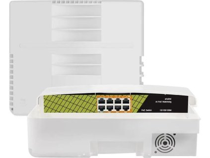 Conexpro GNT-P1008G6-F, Venkovní PoE switch, 8x LAN, 8x PoE