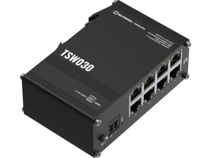 Teltonika TSW030 Průmyslový switch bez managementu, 8x LAN
