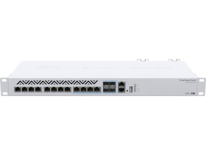 MikroTik Cloud Router Switch CRS312-4C+8XG-RM, 8x GbE, 4x 10 GbE/SFP+, USB, SwOS, ROS, L5