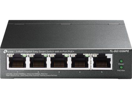 TP-Link TL-SG105MPE Easy Smart Switch, 5x GLAN, 4x PoE+, 120W