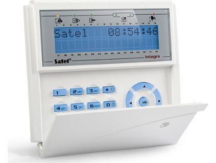 Satel INT-KLCDR-BL LCD klávesnica s dvierkami a RFID
