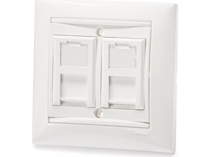 Keline zásuvkový modul pre Legrand® ValenaTM, Category 6A / Class EA systém, 2xRJ45/s, osadený s KEJ-CEA-S-10G