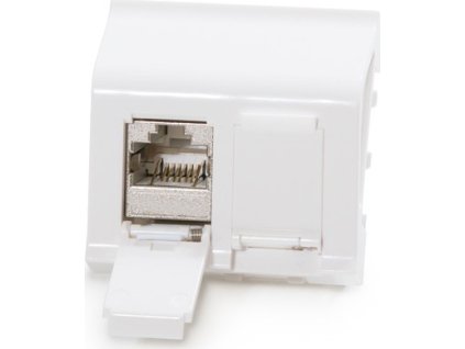 Keline zásuvkový modul Cat 6A pre Legrand® MosaicTM, osadený s 2xKEJ-CEA-S-10G