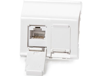 Keline zásuvkový modul Cat 5E pre Legrand® MosaicTM, osadený s 2xKEJ-C5E-U-TL