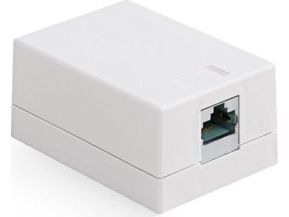 Keline zásuvkový box Cat 5E, povrchový, osadený s 1xKEJ-C5E-S-TL