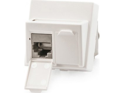 Keline antibakteriálna zásuvka Modulo45, Category 6A, 2xRJ45/s, podlahová / do žľabu, osadená s KEJ-CEA-S-10G