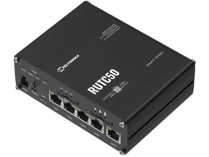 Teltonika RUTC50 Průmyslový 5G Wi-Fi Router, GPS