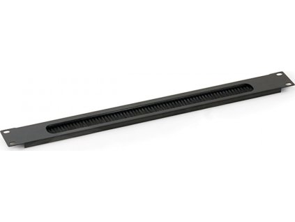 Keline 19" záslepka 1U priechodzia so štetinami