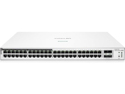 HPE Aruba Instant On 1830 48G 4SFP 370W Switch (24x PoE Class4 + 24x RJ45 10/100/1000).