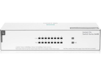 HPE NW IO 1430 8G Class4 PoE 64Wsw R8R46A FT 2 s
