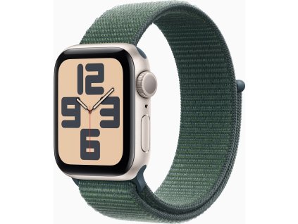 Apple Watch SE/44mm/Starlight/Sport Band/Lake Green