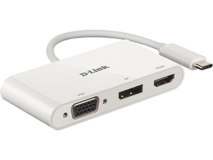 D-Link 3-in-1 USB-C to HDMI/VGA/DisplayPort Adapter