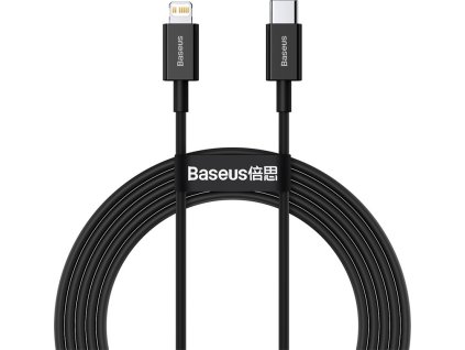 Baseus Datový kabel Superior Series USB-C/Lightning 20W 2m černý