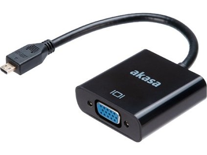 AKASA - Micro HDMI na VGA převodník