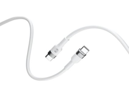 Datový kabel Forever Flexible USB-C/USB-C 1m 60W bílý