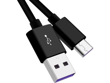 PremiumCord Kabel USB 3.1 C/M - USB 2.0 A/M, Super fast charging 5A, černý, 2m