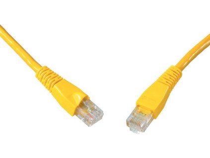 SOLARIX patch kabel CAT6 UTP PVC 5m žlutý snag proof