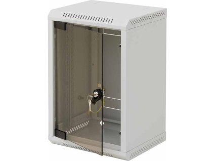 Triton 10" rozvaděč jednodílný 4U/260mm, celoskleněné dveře